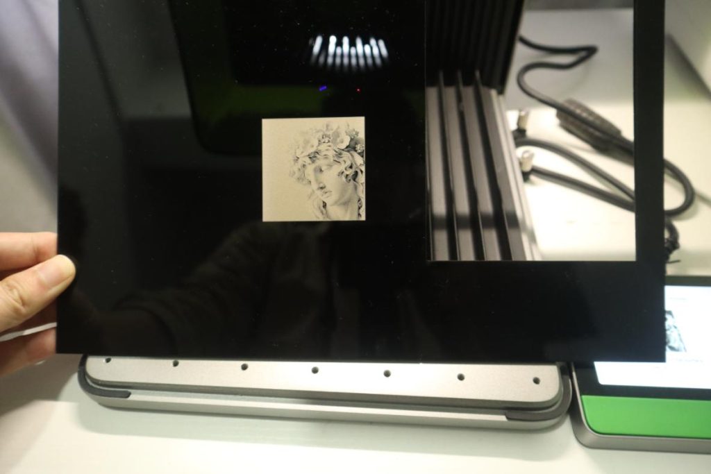 xTool F1 Ultra IR laser engraving work