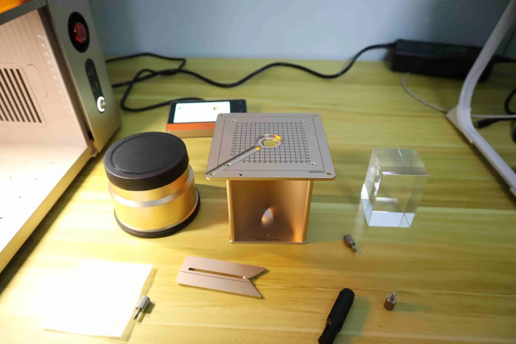 3D Crystal Engraving Accessories: Exclusively for laser lenses, positioning rulers, and lifting frames