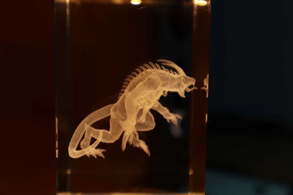 Miniature 3D model crystal engraving