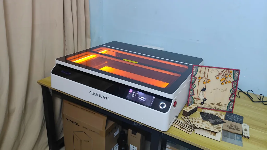 Aliencell X1 40W laser engraver: Best Diode for Leather Cutting