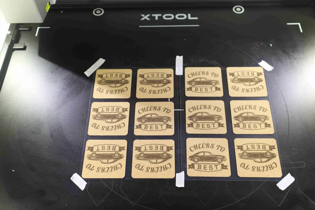 Batch engraving, precise engraving