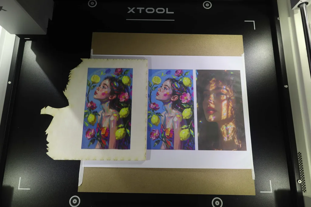 Print on plywood vs. print on white paper