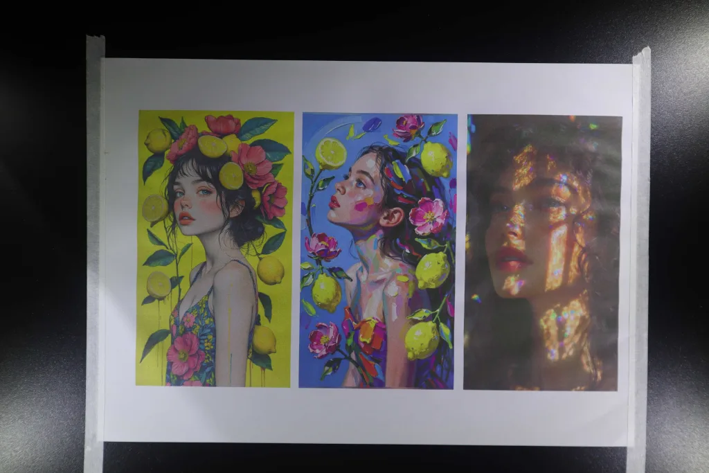 Print on white paper using the inkjet module