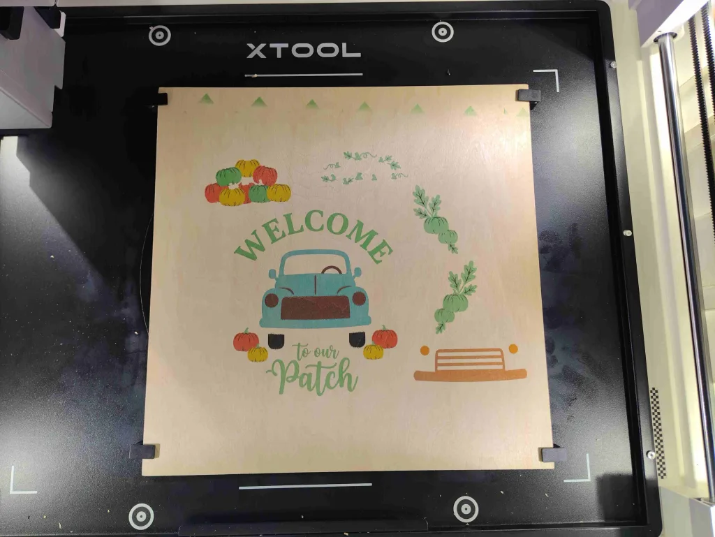 Step 1: inkjet print on plywood