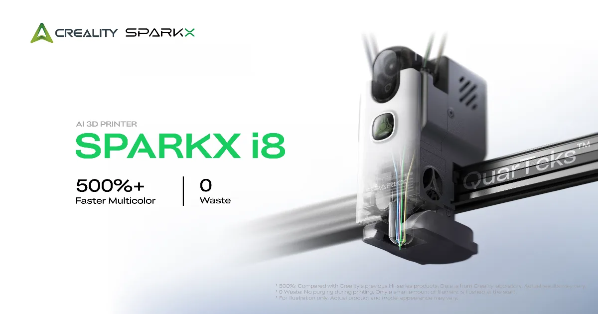 Creality SPARKX i8 Launches on Indiegogo: Sub-1-Second Color Changes at $289
