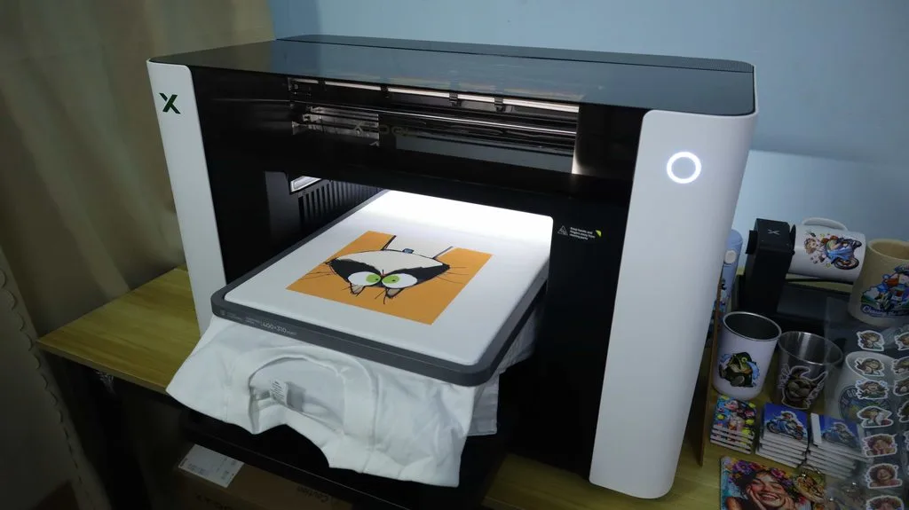 Freshly Printed DTG Garment (Before Heat Press Curing)